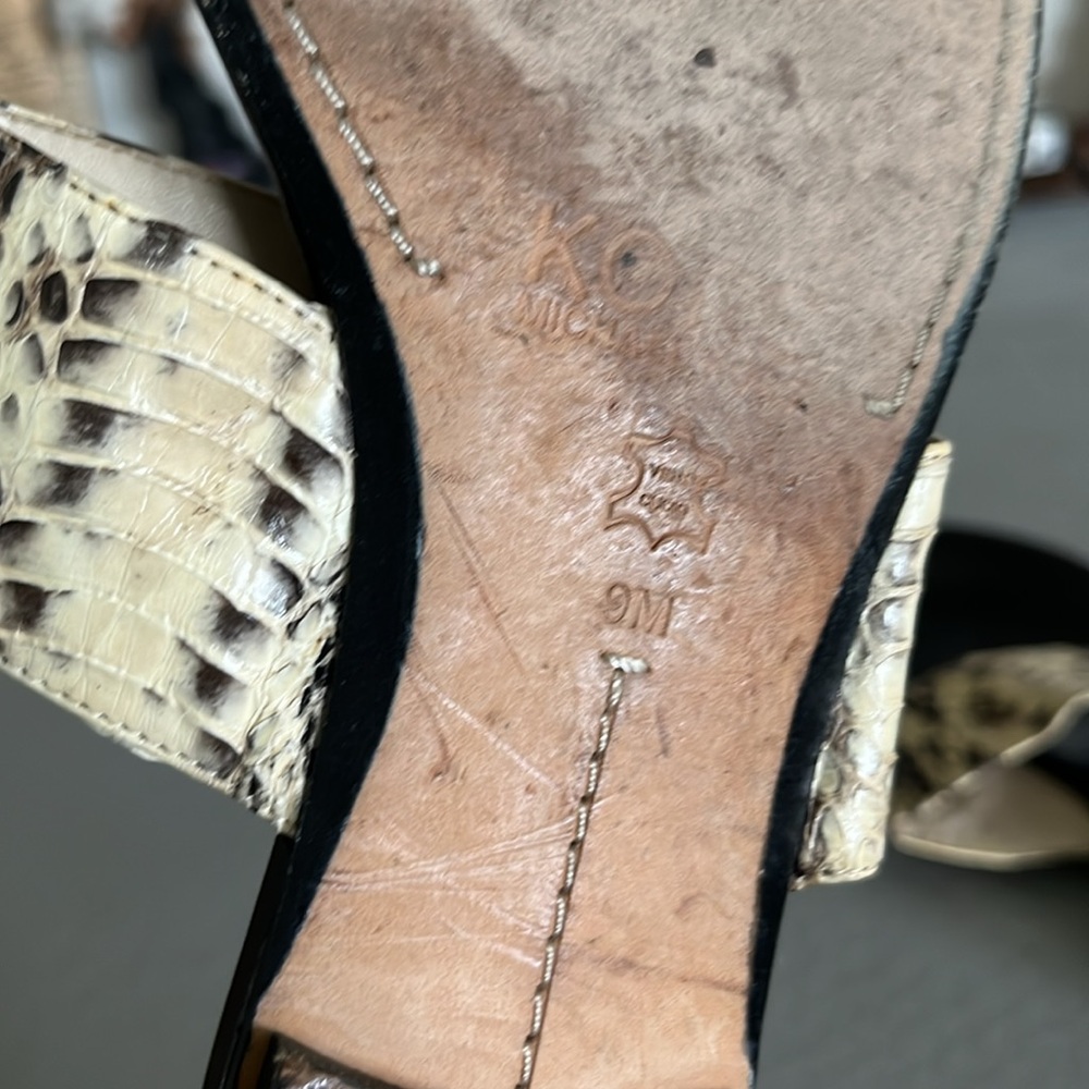 Kors Michael Kors Python Snake Embossed Toe Ring … - image 6